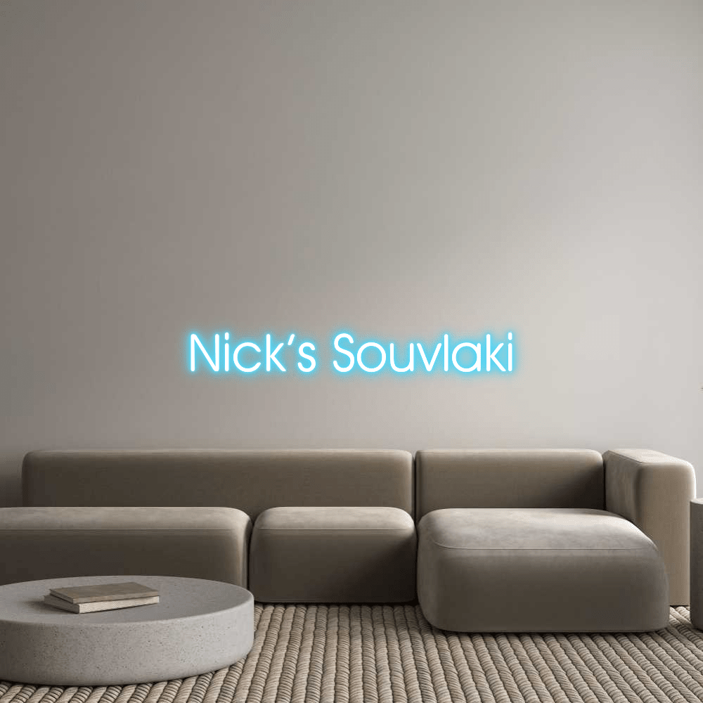 Custom Design: Nick’s Souvlaki - Neon Lanes