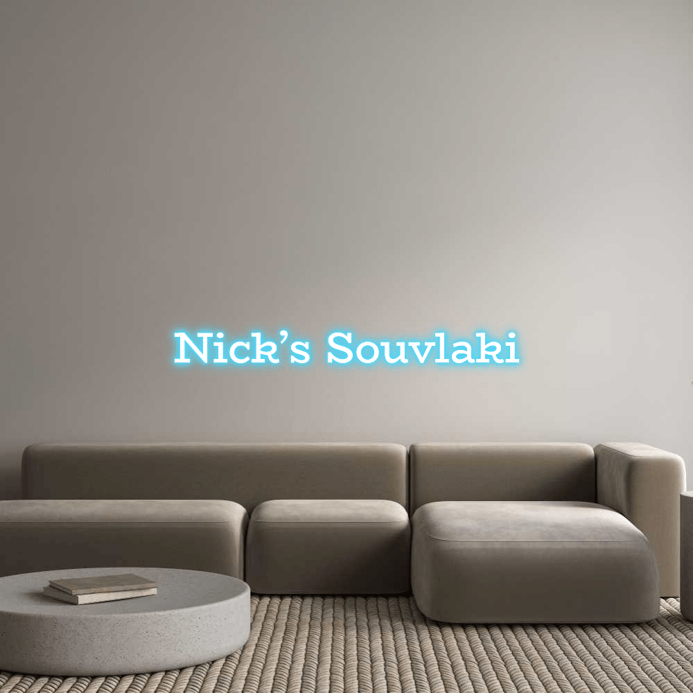 Custom Design: Nick’s Souvlaki - Neon Lanes