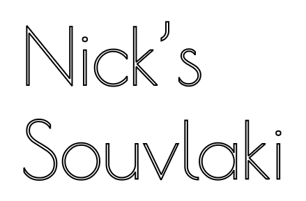 Custom Design: Nick’s Souvlaki - Neon Lanes