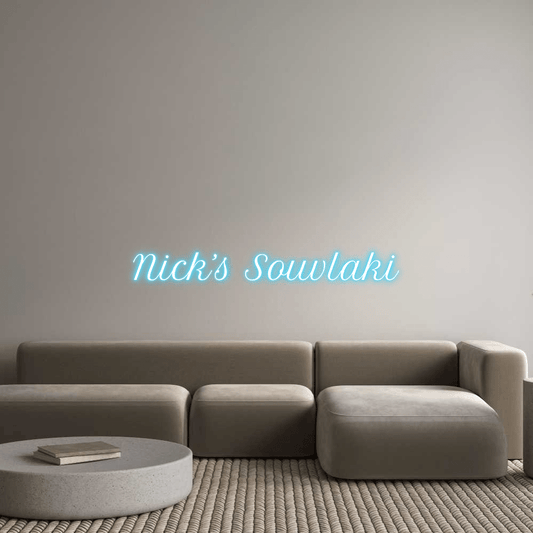 Custom Design: Nick’s Souvlaki - Neon Lanes