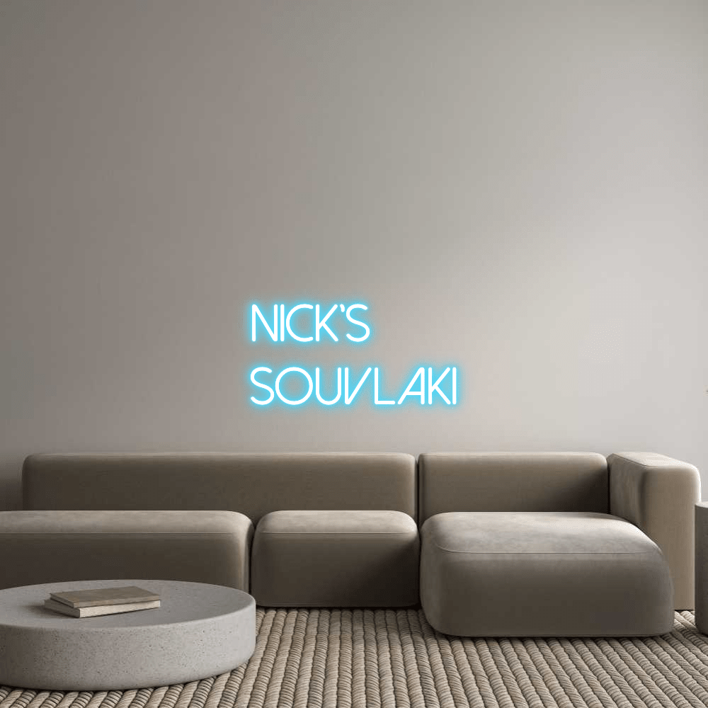 Custom Design: Nick’s Souvlaki - Neon Lanes