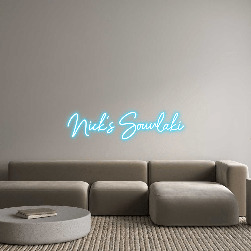 Custom Design: Nick’s Souvlaki - Neon Lanes