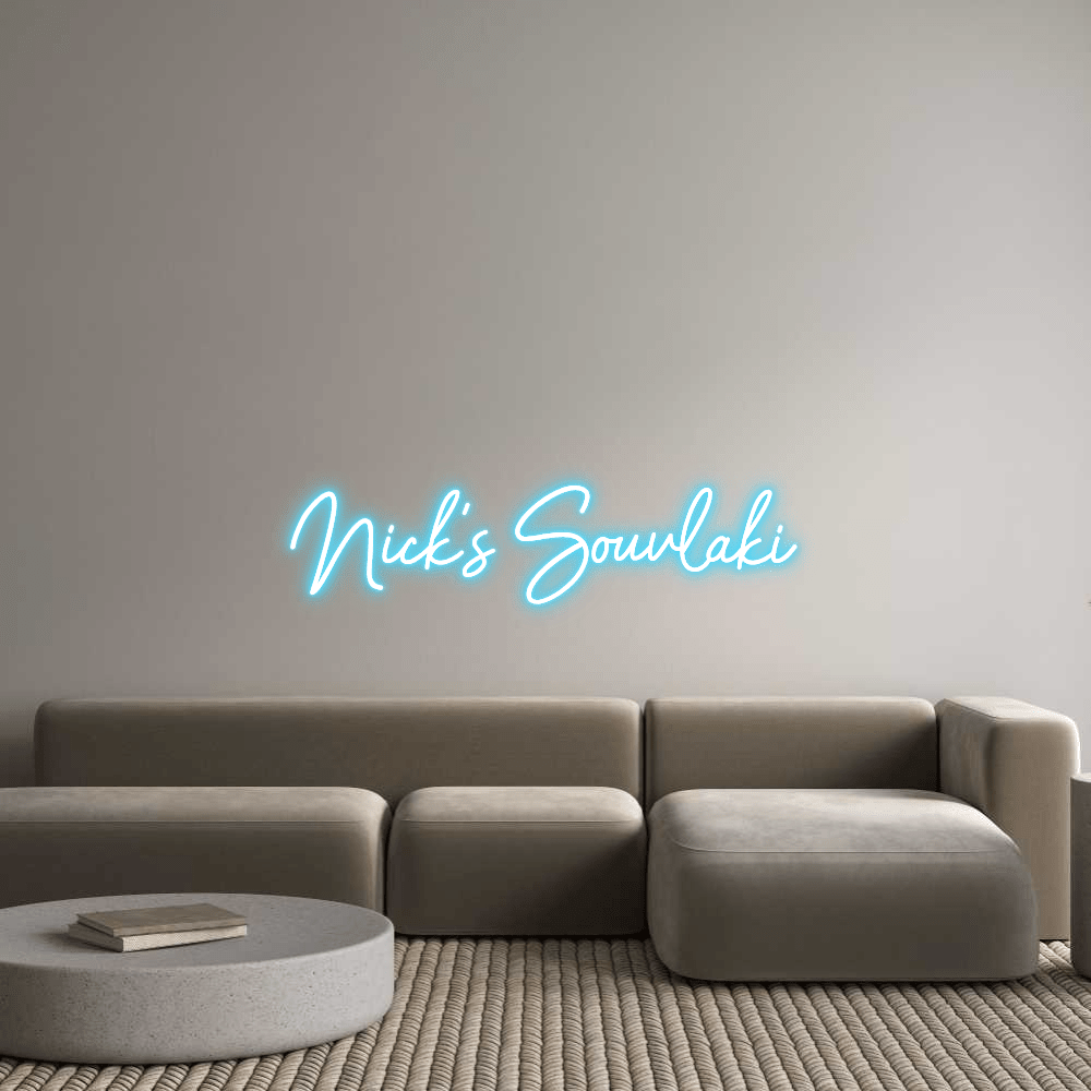 Custom Design: Nick's Souvlaki - Neon Lanes