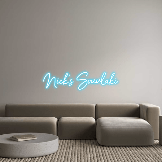 Custom Design: Nick's Souvlaki - Neon Lanes