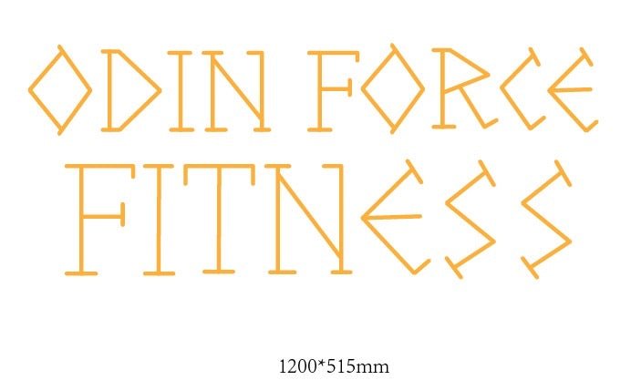 Custom design: Odin Force Fitness - Neon Lanes