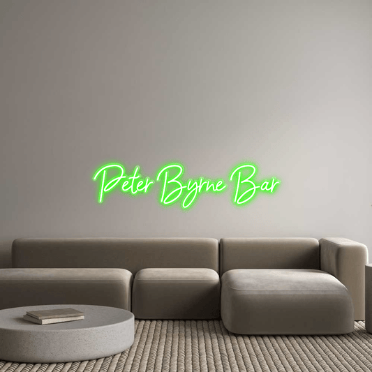 Custom Design: Peter Byrne Bar - Neon Lanes