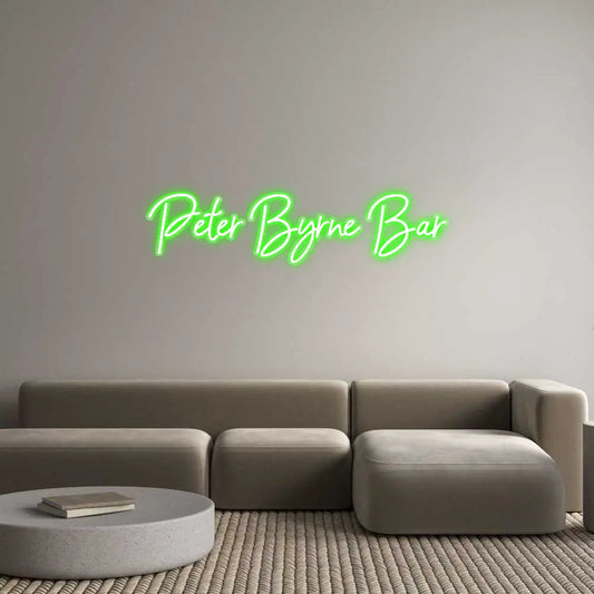 Custom Design: Peter Byrne Bar - Neon Lanes