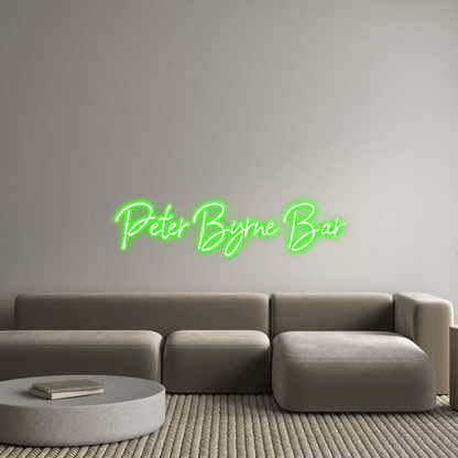 Custom Design: Peter Byrne Bar - Neon Lanes