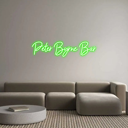 Custom Design: Peter Byrne Bar - Neon Lanes