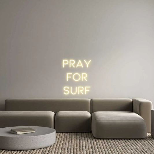 Custom Design: PRAY FOR SURF - Neon Lanes