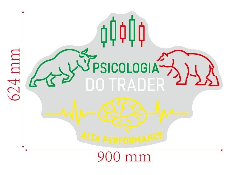 Custom design: PSICOLOGIA DO TRADER - Neon Lanes