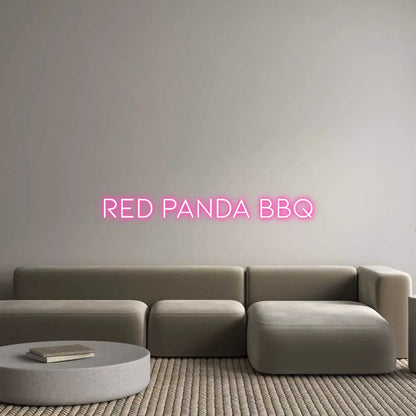 Custom Design: Red Panda BBQ - Neon Lanes