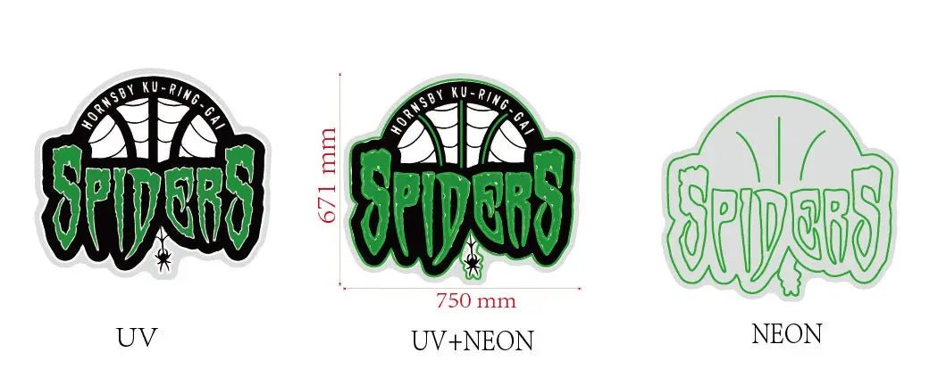 Custom design: Spiders - Neon Lanes