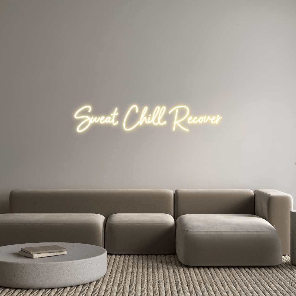 Custom Design: Sweat, Chill, R... - Neon Lanes