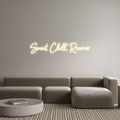 Custom Design: Sweat, Chill, R... - Neon Lanes