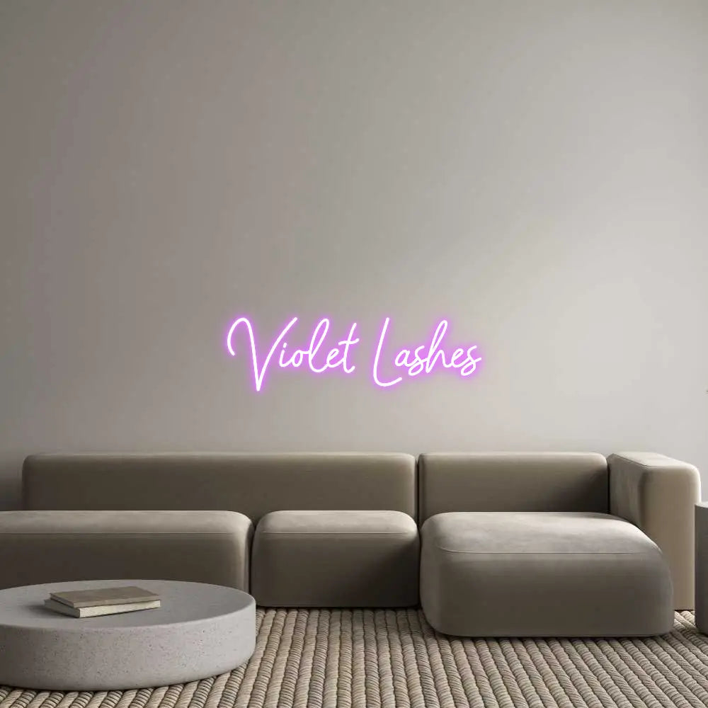 Custom Design: Violet Lashes - Neon Lanes