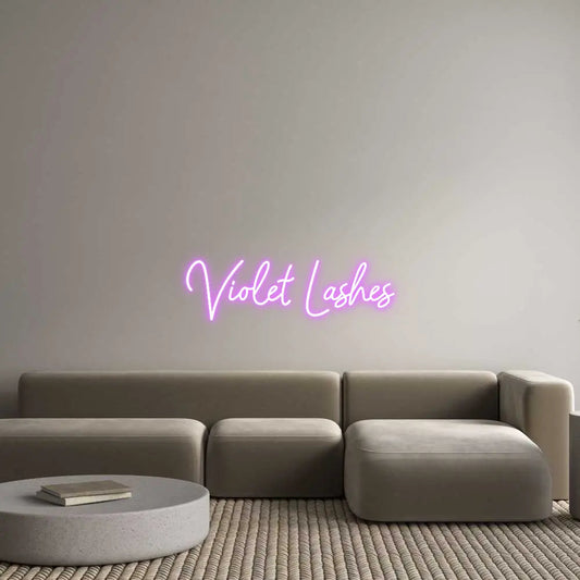 Custom Design: Violet Lashes - Neon Lanes