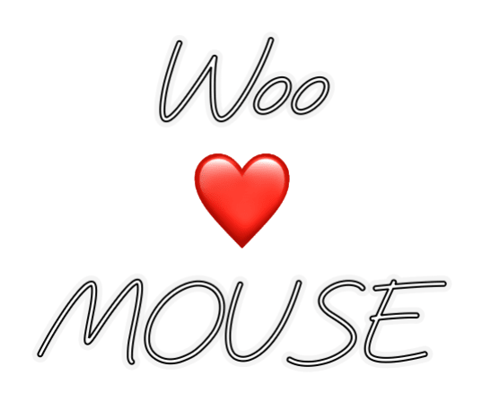 Custom Design: Woo ❤️ MOUSE - Neon Lanes