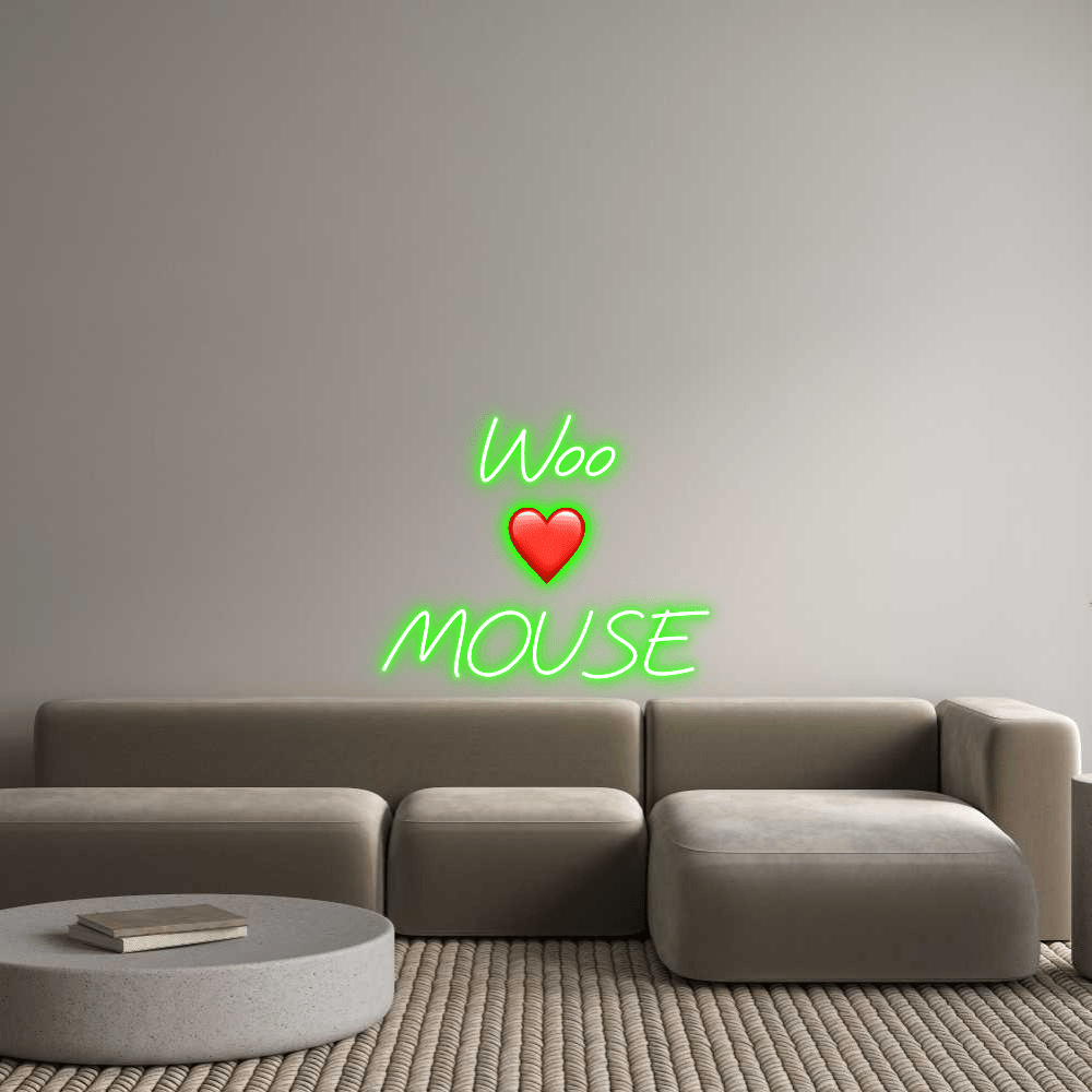 Custom Design: Woo ❤️ MOUSE - Neon Lanes