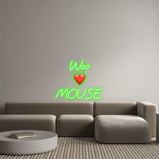 Custom Design: Woo ❤️ MOUSE - Neon Lanes