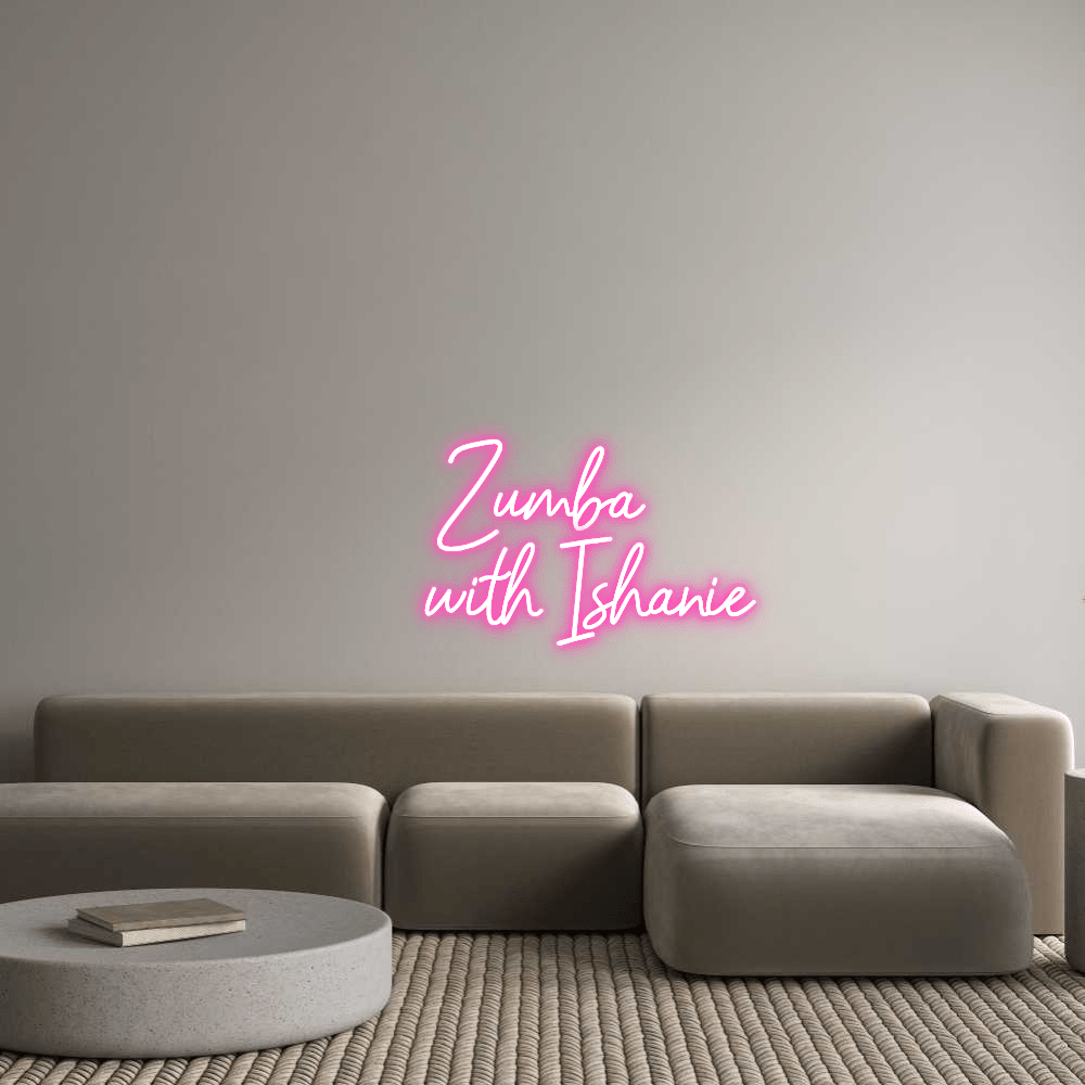 Custom Design: Zumba with Isha... - Neon Lanes