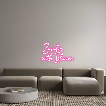 Custom Design: Zumba with Isha... - Neon Lanes