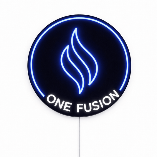 Custom neon sign: ONE FUSION - Neon Lanes