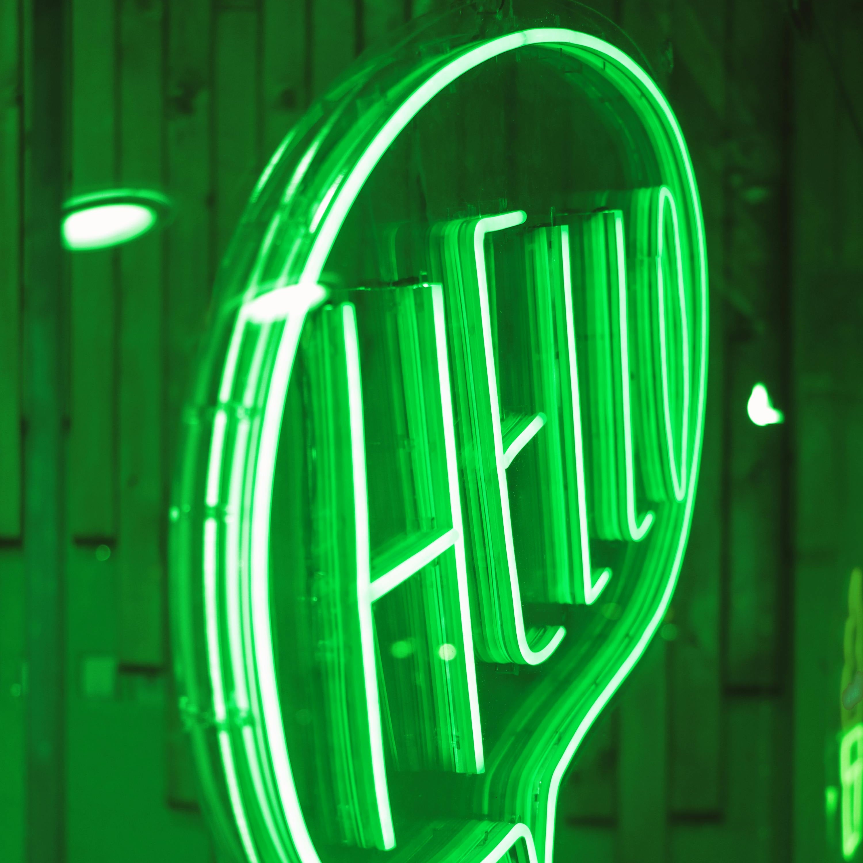 green neon sign custom neon australia green neon lanes