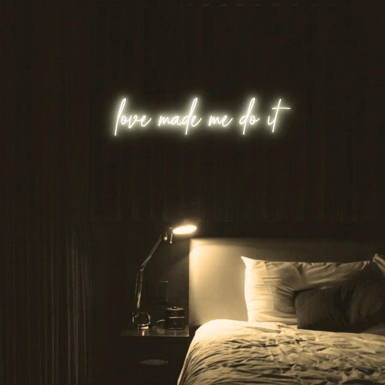 Love Made Me Do It LED Neon Light Sign - Neon Lanes