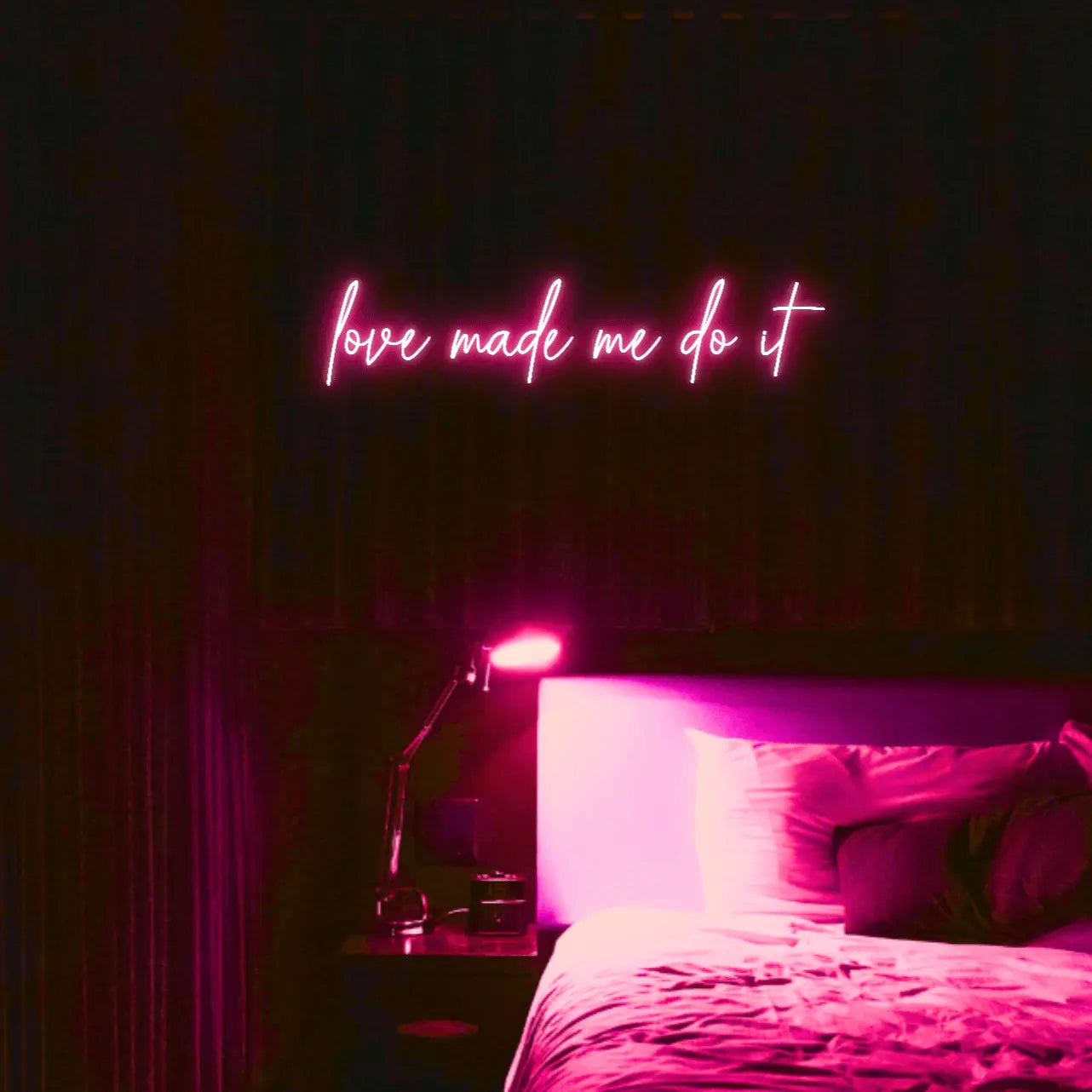 Love Made Me Do It LED Neon Light Sign - Neon Lanes
