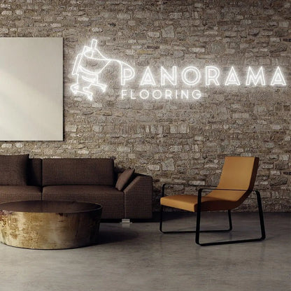 Panorama Flooring Custom Design - Neon Lanes