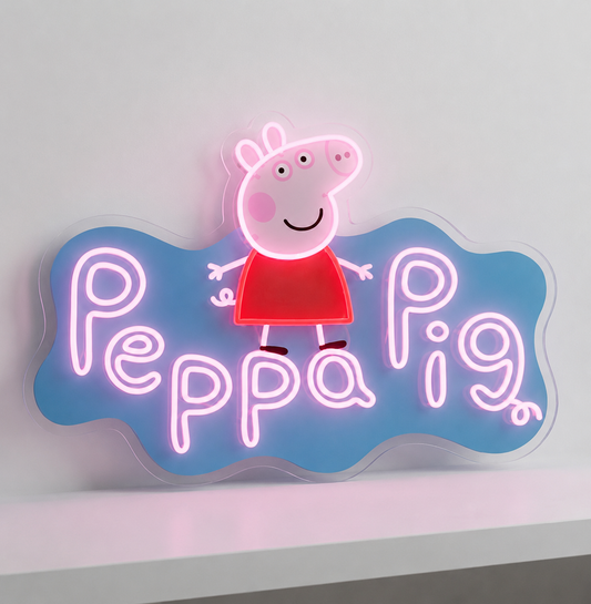 Peppa Pig (Pink) LED Neon Sign