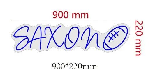 SAXON Custom Neon Sign - Neon Lanes