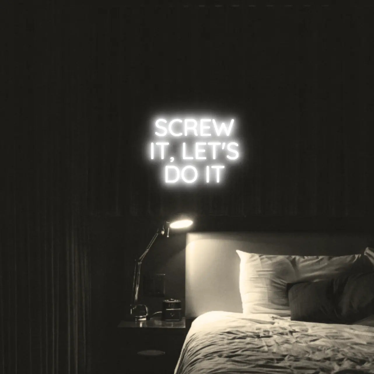 Screw It, Let's Do It LED Neon Light Sign - Neon Lanes