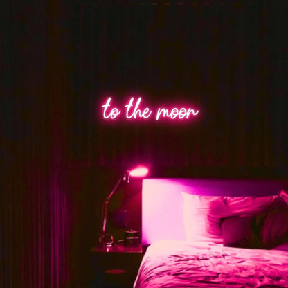 To The Moon LED Neon Light Sign - Neon Lanes