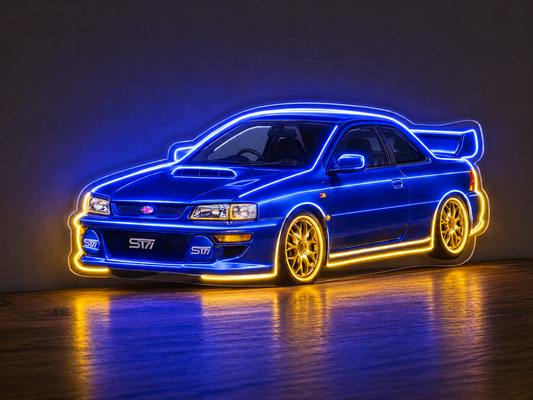 Subaru WRX Inspired LED Neon Sign - Neon Lanes